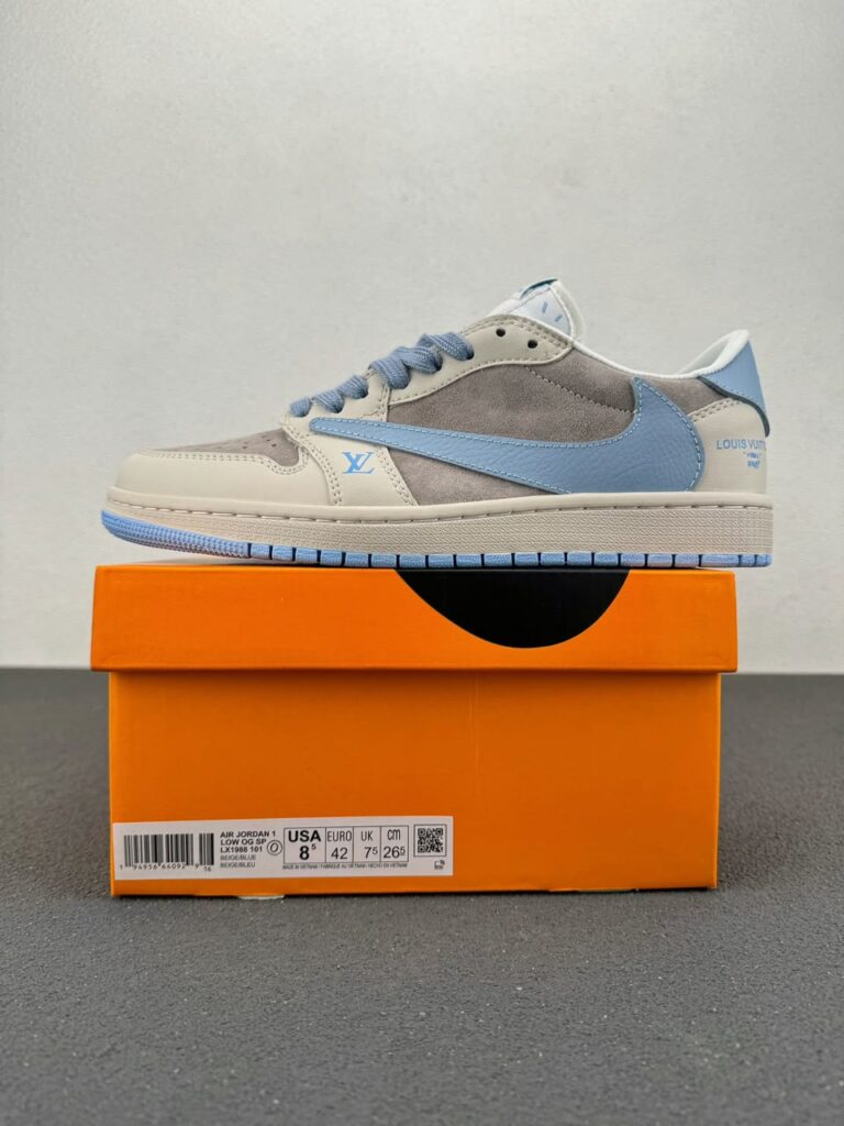Air Jordan 1 Travis Scott x Louis Vuitton Low “Powder Blue”