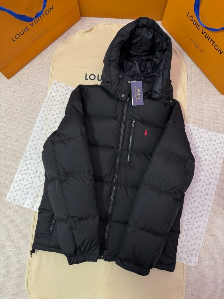 Polo Ralph Lauren Quilted Corduroy Down Jacket “Black”