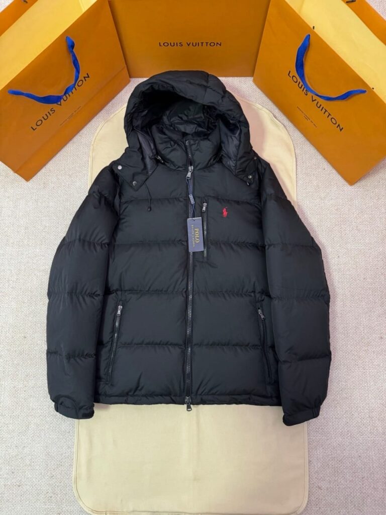 Polo Ralph Lauren Quilted Corduroy Down Jacket “Black”