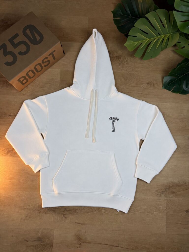 Chrome Hearts T-Bar Majica s Kapuljačom “White”