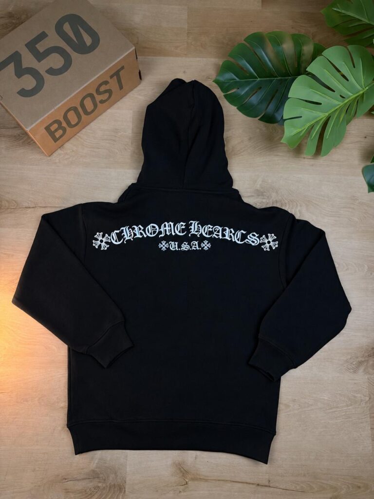 Chrome Hearts T-Bar Majica s Kapuljačom “Black”