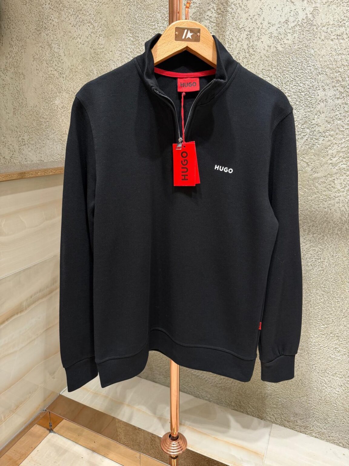 Hugo Half-Zip Majica Dugi Rukav