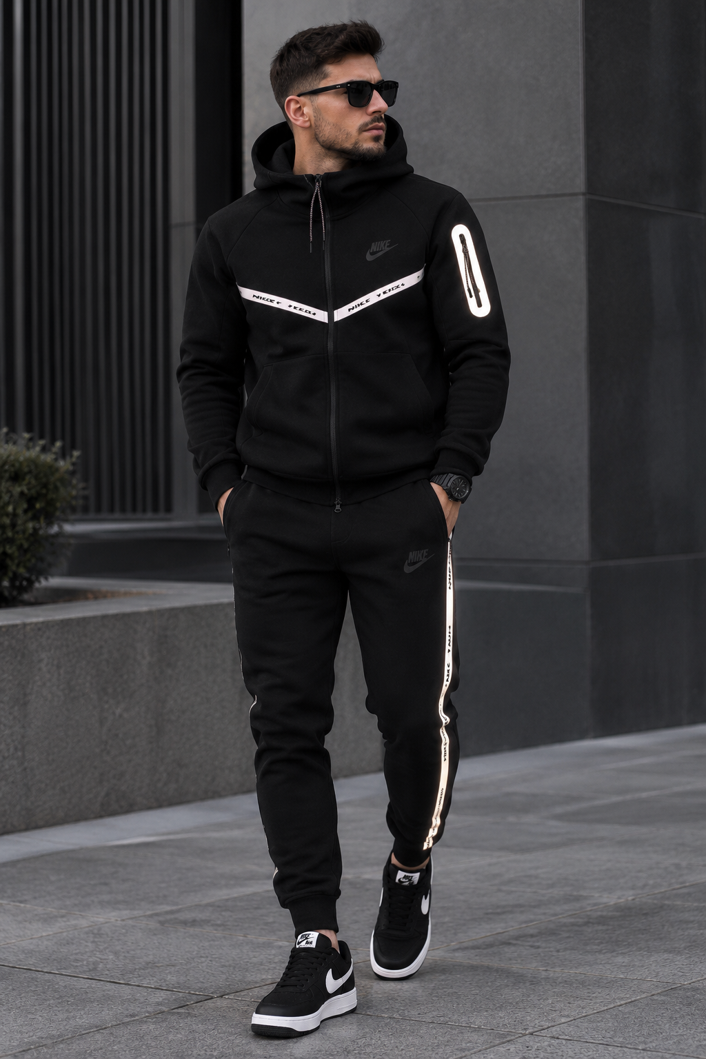 Komplet Nike Tech Fleece Reflective “Black”