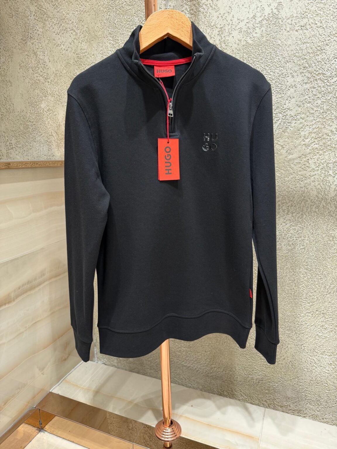 Hugo Half-Zip Majica Dugi Rukav