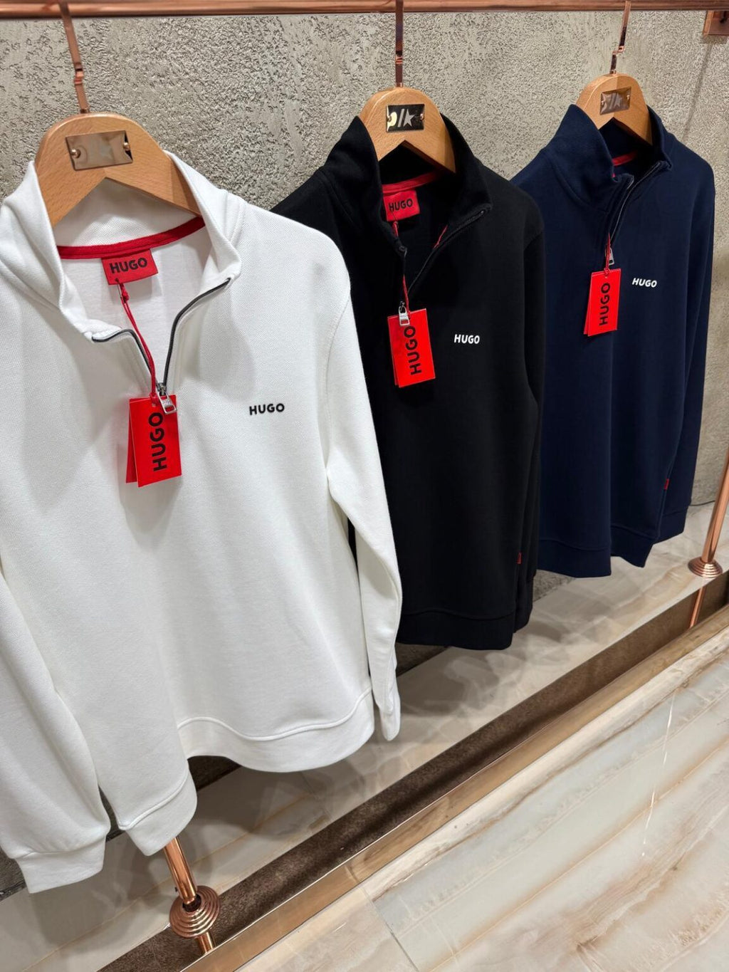 Hugo Half-Zip Majica Dugi Rukav