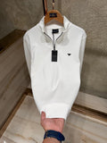 Emporio Armani Half-Zip Majica Dugi Rukav “White”