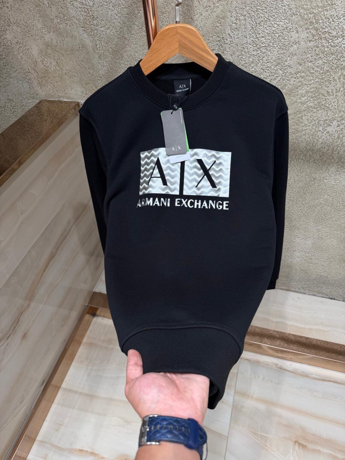 Armani Exchange Majica Dugi Rukav “Black”