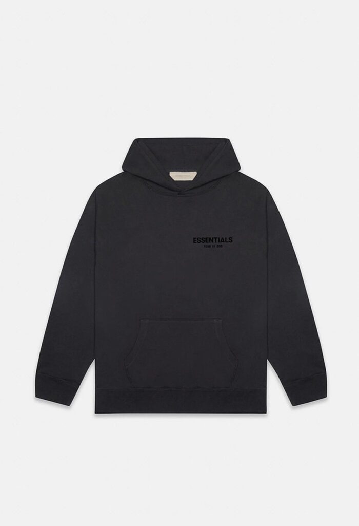 Fear of God Essentials Majica s Kapuljačom “Black”